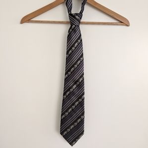 Brand Q Gray Mens Black Tie